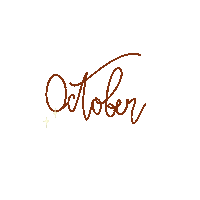 Fall October Sticker