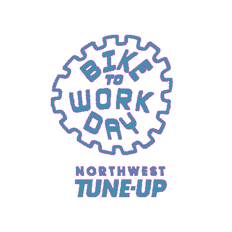 nwtuneup bike to work day northwest tune-up nw tune-up nwtuneup Sticker