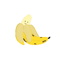 Banana Sticker by Hundred Heroines