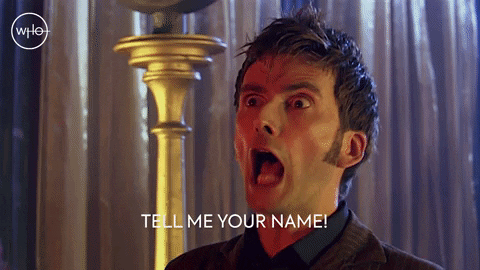 David Tennant Name GIF by Doctor Who
