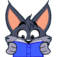 Cartoon Read Sticker