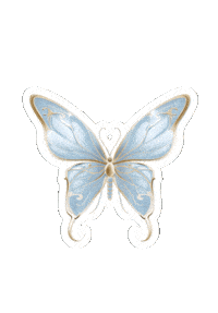 Loulouis butterfly butterflies blue butterfly bluebutterfly Sticker