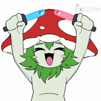 Excited Neon Lights GIF by Danketsu - Bobo and Shroomy