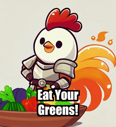 Eat Your Greens Eating GIF by Zorooster
