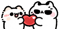 Cat Love Sticker by MYAOWL
