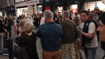 Dublin Street Becomes Impromptu Jazz Club as Locals Dance to Band's Tune