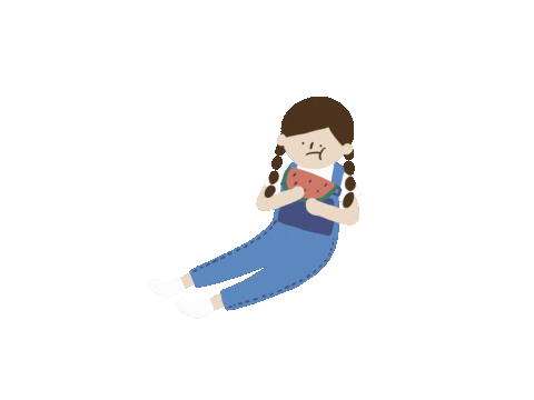 lazysuesue giphyupload summer eat watermelon Sticker