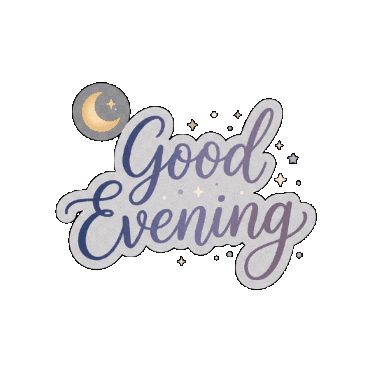 Good Night Hello Sticker