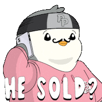 Pump It Crypto Sticker by Pudgy Penguins