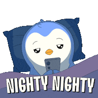 Tired Good Night Sticker by Pudgy Penguins