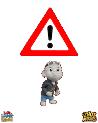 Warning Red Button Sticker by Zhot Music