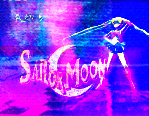 sailor moon glitch GIF by Caitlin Burns