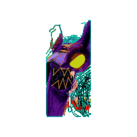 Sharp Teeth Art Sticker by A Reason To Feel