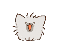 Kitty Yawn Sticker