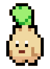 Pixel Plant Sticker