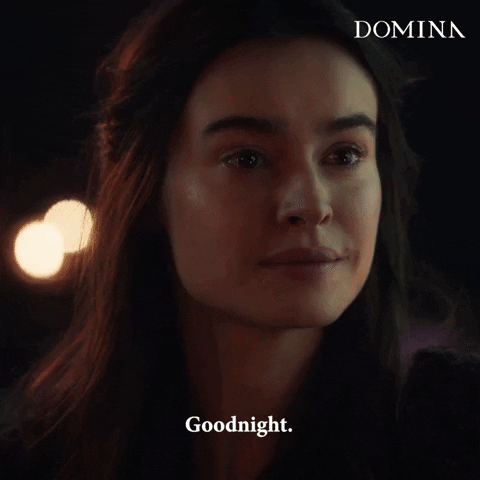 Good Night Reaction GIF by Domina Series