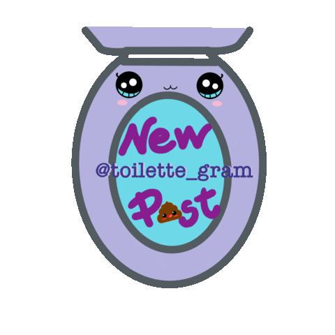 joxmiau kawaii newpost purple poop Sticker