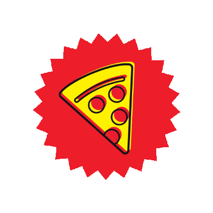 SliceMyPizza giphygifmaker pizza slice slice life Sticker