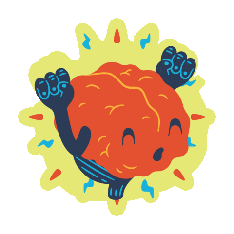 NICKYOOH giphyupload idea brain outdoor Sticker