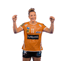 OdenseHaandbold swipe up orange handball handbold Sticker