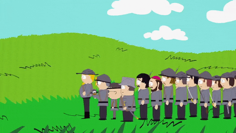 march soldiers GIF by South Park 