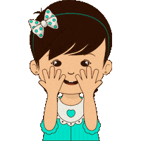 luurzagaste cute girl eyes kid Sticker