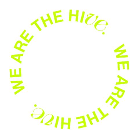 wearethehive design type hive wearethehive Sticker