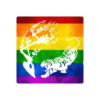 Rainbow Pride Sticker by Kung Fu Burzaco