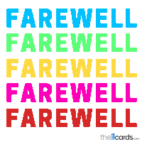 Bye Bye Goodbye Sticker by TheEcards.com