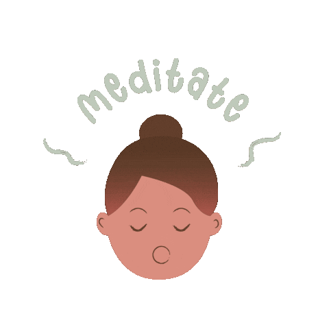 Meditate Sticker