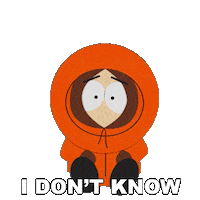 Kenny Mccormick Idk Sticker by South Park