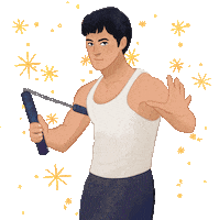 Bruce Lee Aapi Sticker by PenguinKids