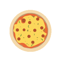 designgarten pizza yummy essen mealtime Sticker