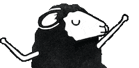 Dance Blacksheep Sticker by Hangertips
