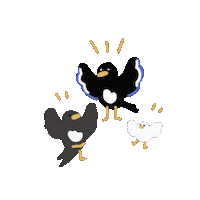 ringooring00 laughing birds 즐거움 웃음 Sticker
