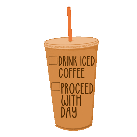 Tired Iced Coffee Sticker