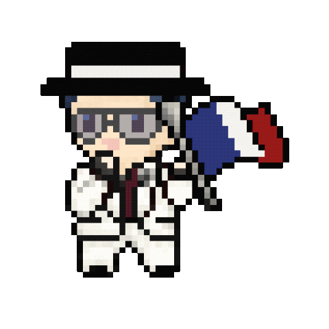 France Fashion Sticker