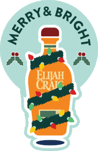 Christmas Whiskey Sticker by Elijah Craig