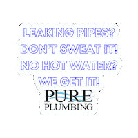 DFWPurePlumbing water pure plumber pipes Sticker