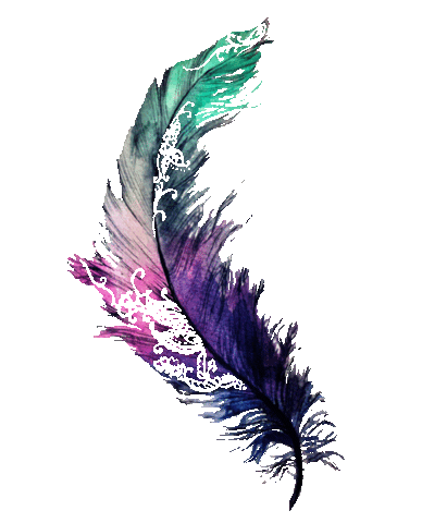 Boho Feather Sticker by Carla James Artist