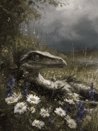 DinosaursWereHereFirst sleepy dinosaur sleepy dino sleepy dinosaur GIF