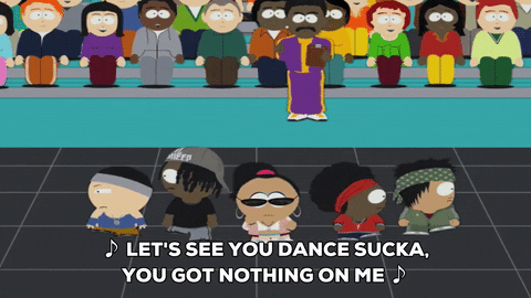 dance singer GIF by South Park 