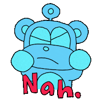 No Thanks Sticker