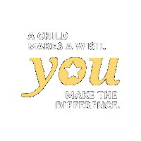 Make The Difference Wish Sticker by Make-A-Wish America
