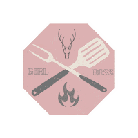 MadreSierra chef mujer girl boss asado Sticker