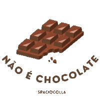 sraciocolla chocolate cacau sra ciocollá Sticker