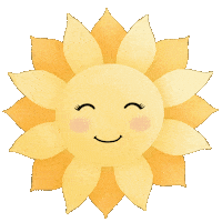 Good Morning Sun Sticker by Anjeli ✦