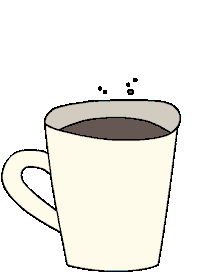 Cat Coffee Sticker by CsaK