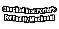 Checked In At Porters For Family Weekend Sticker by Miss Porter's School