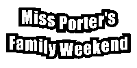 Miss Porters Family Weekend Sticker by Miss Porter's School